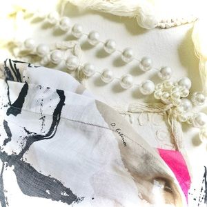 D. EXTERIOR | S | Abstract Italian Cotton Strapless One Shoulder Pink Grey Dress